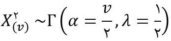 رابطه مربع کای با توزیع گاما